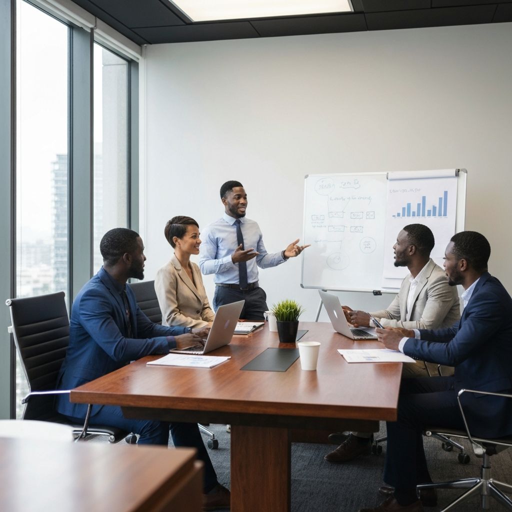 African tech professionals in meeting
